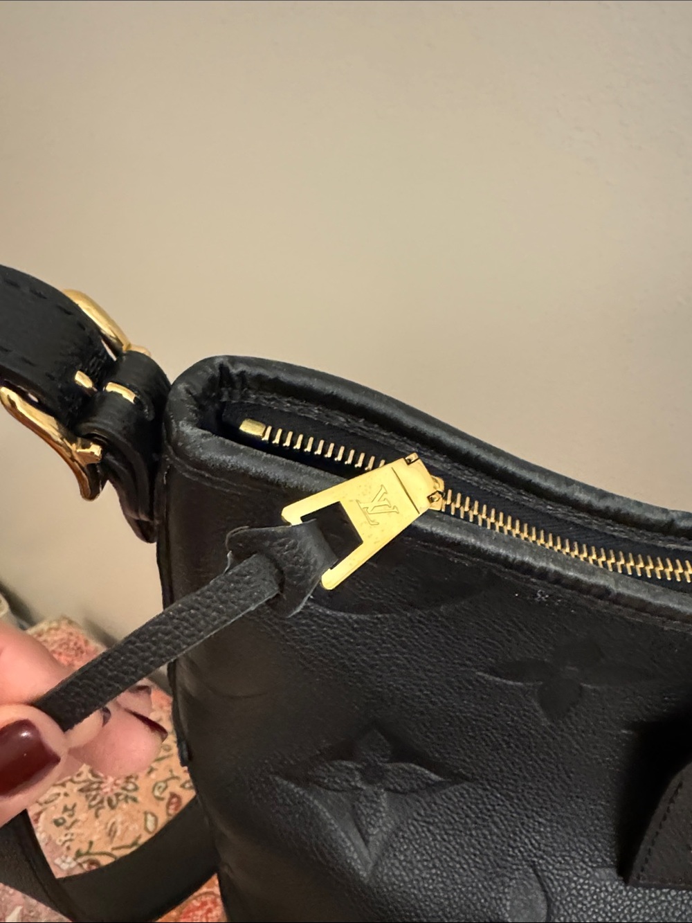 Louis Vuitton Black Monogram Empreinte CarryAll PM Bag Set - Picture 2 of 9